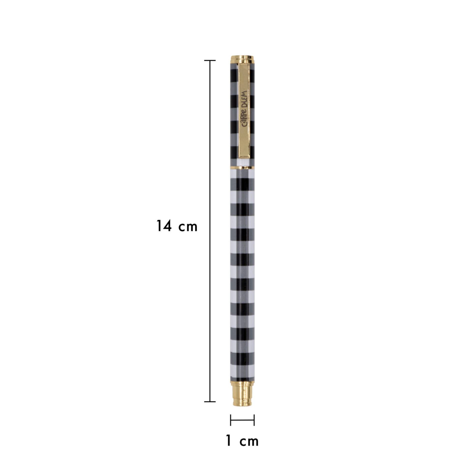 Pukka Pads Buffalo Check Metal Gel Pens pack of 6